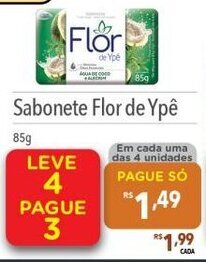 Supermercados Condor Sabonete Flor de Ype 85g oferta