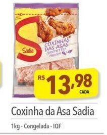 Supermercados Condor Coxinha da asa Sadia 1kg oferta