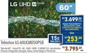 Supermercados Condor Telivisro LG 60" oferta
