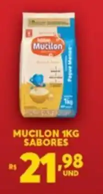 Atacadão Centro Sul Mucilon 1kg Sabores oferta