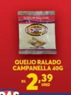 Atacadão Centro Sul Queijo Ralado Campanella 40g oferta