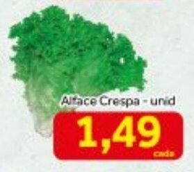 Shibata Supermercados Alface Crespa Und. oferta
