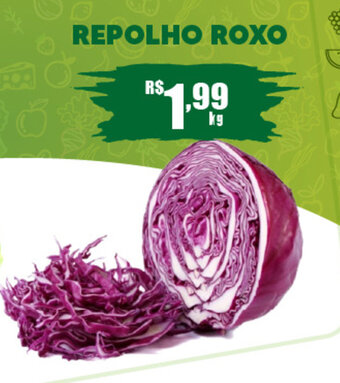 Supermercado Precito Repolho Roxo 1kg oferta