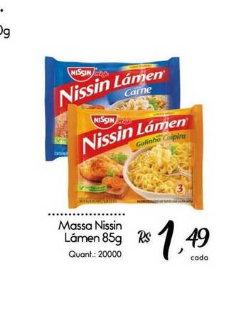 Giassi Supermercados Massa Nissin Lámen 85g oferta