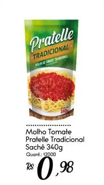 Giassi Supermercados Molho Tomate Pratelle Tradicional 340g oferta
