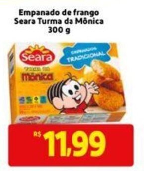 Extra Supermercado Empanado de Frango Seara Turma da Monica 300g oferta