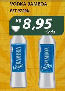 Assaí Atacadista Vodka Bamboa 970ml oferta