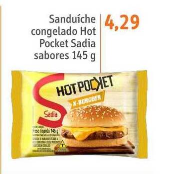 Sonda Sanduíche Congelado Hot Pocket Sadia Sabores 145g oferta