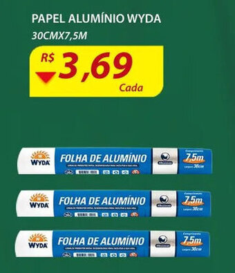 Assaí Atacadista Papel Aluminio Wyda 30cmx7.5m oferta
