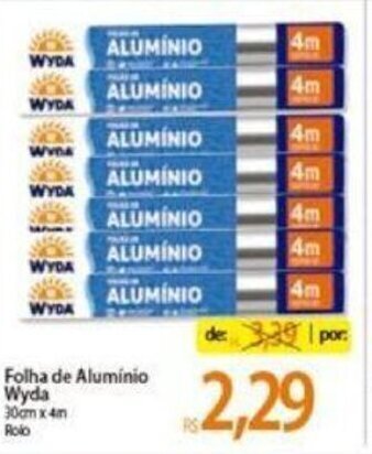 Atacadão Folha de Aluminio Wyda 30cmx4m oferta