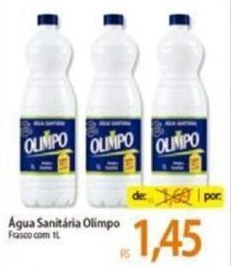 Atacadão Agua Sanitaria Olimpo 1L oferta