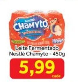 Shibata Supermercados Leite Fermentado Nestle Chamyto 450g oferta