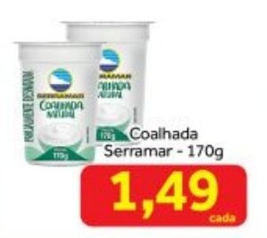 Shibata Supermercados Coalhada Serramar 170g oferta