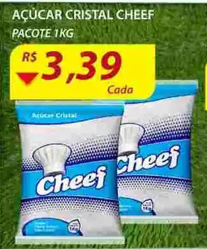 Assaí Atacadista Acucar Cristal Cheef 1kg oferta