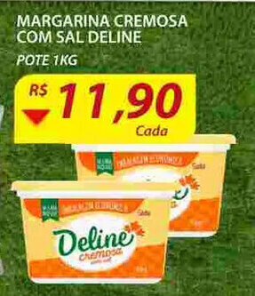 Assaí Atacadista Margarina Cremosa com sal Deline 1kg oferta