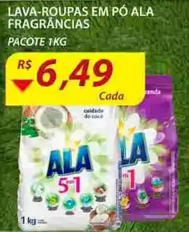 Assaí Atacadista Lava roupas em po Ala Fragrancias 1kg oferta