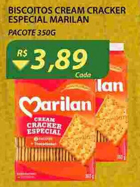 Assaí Atacadista Biscoitos Cream Cracker Especial Marilan 350g oferta