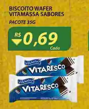 Biscoito Wafer Vitamassa sabores 35g