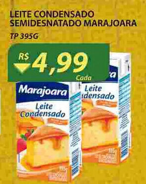 Assaí Atacadista Leite Condensado Semidesnatado Marajoara tp 395g oferta