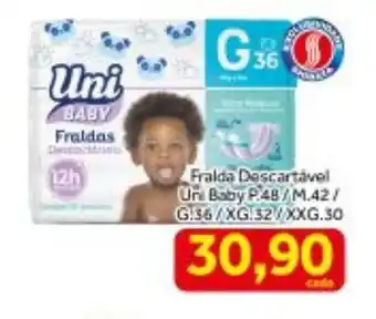 Shibata Supermercados Fralda Descartavel Uni Baby P 48 oferta