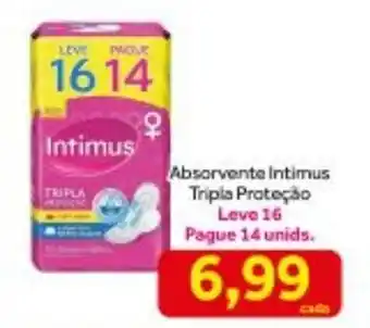 Shibata Supermercados Absorvente Intimus tripla Protecao oferta