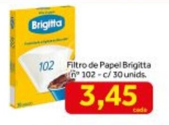 Shibata Supermercados Filtro de Papel Brigitta n102 - c/30 unid. oferta