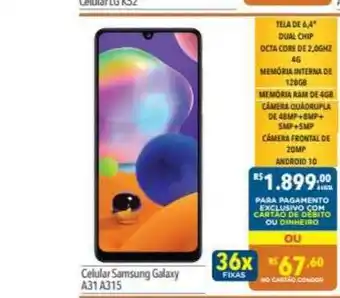 Supermercados Condor Celular Samsung Galaxy A31 A315 oferta