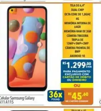 Supermercados Condor Celular Samsung Galaxy A11 A115 oferta