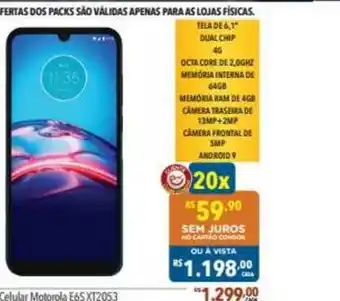 Supermercados Condor Celular Motorola E6sxt2053 oferta