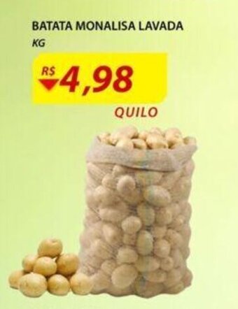 Assaí Atacadista Batata Monalisa Lavada 1kg oferta