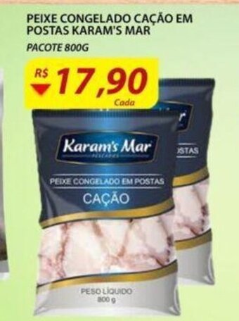 Assaí Atacadista Peixe Congelado Cacao em Postas Karam's Mar 800g oferta