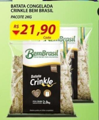 Assaí Atacadista Batata Congelada Crinkle Bem Brasil 2kg oferta