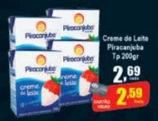 Higa's Supermercado Creme de Leite Piracanjuba TP 200g oferta