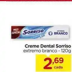 Carrefour Creme Dental Sorriso 120g oferta