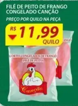 Assaí Atacadista File de Peito de frango Congelao Cancao 1kg oferta