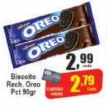 Biscoito Rech. Oreo Pct 90g