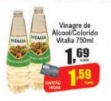 Vinagre de Alcool/ Colorido Vitalia 750ml
