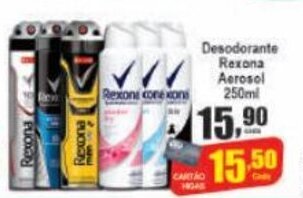 Higa's Supermercado Desodorante Rexona Aerosol 250ml oferta