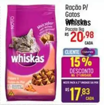 Muffato Ração P Gatos Whiskas 15% De Desconto Na 2a Unidade oferta