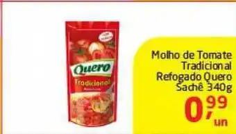 Tenda Atacado Molho De Tomate Tradicional Refogado Quero 340g oferta