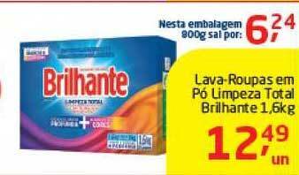 Tenda Atacado Lava-roupas Em Pó Limpeza Total Brilhante 1.6kg oferta