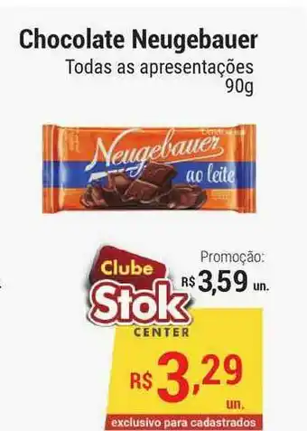 Stok Center Chocolate Neugebaeur 90g oferta