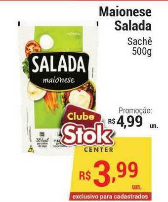 Stok Center Maionese Salada 500g oferta