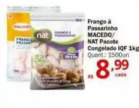 Althoff Supermercados Frango A Passarinho Macedo Nat Pacote Congelado Iqf 1kg oferta
