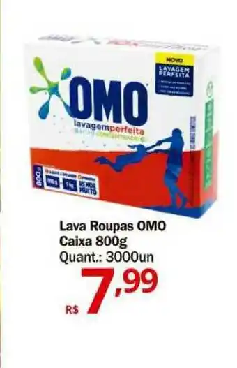 Althoff Supermercados Lava Roupas Omo Caixa 800g oferta