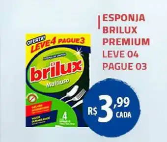 Extrabom Supermercados Esponja Brilux Premium Leve 04 Pague 03 oferta
