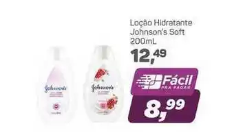 Supermercados São Vicente Loção Hidratante Johnson's Soft 200ml oferta
