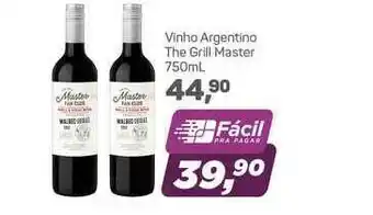 Supermercados São Vicente Vinho Argentino The Grill Master 750ml oferta