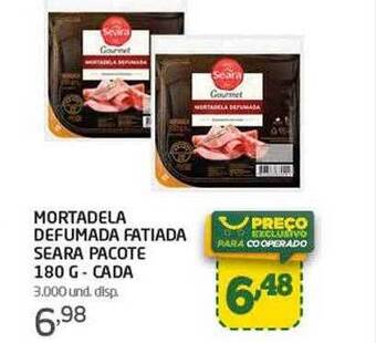 Cooper Mortadela defumada fatiada seara oferta