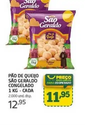 Cooper Pão de queijo são geraldo congelado oferta